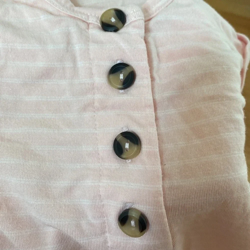 Lou Lou & Company Newborn‎ Romper Mae Pink White Stripe Shorts Romper